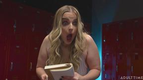 ”Masseuse Codi Vore surprised about her BULGE!”