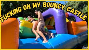 Fucking on top of my bouncy castle