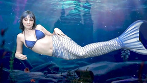 Mermaid masturbates till she gets even more wet