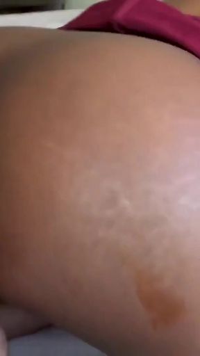 Her BF was blowing up her phone... this EBONY TEEN bent over and got ROUGH FUCKED while he called   Clip 1