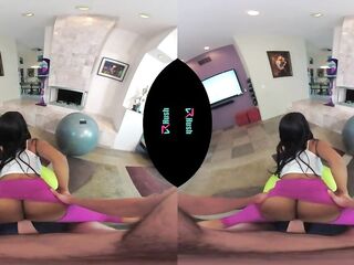 VRHUSH Jenna Foxx gets bent over and screwed in yoga panties