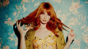 Redhead girlfriend Lacy Lennon is touching her hungry snatch