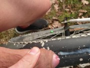 Abspritzen auf mein Bike