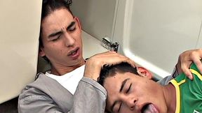 Amateur 21yo Latin plumber gets assfucked in the kitchen