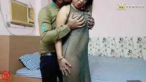 Sexy Tina Nandy and Korne Aye fan k make love in a sexy dress