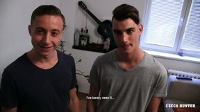 Playful Twinks Shine Bright in a Steamy POV Threesome - Czech Hunter