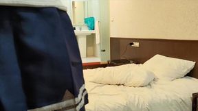 original clip of taiwan crossdresser sissy slut anal fuck doggy school uniform