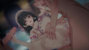 Swim Lesson with Busty Instructor Chisa