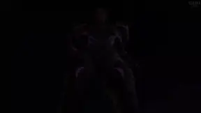 Black cock fills natural big tits and bouncing pussy