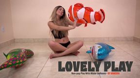 Lovely Play: Non-pop Play With Mylar balloons - BY VANESSA