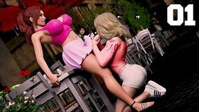 Shameless Afterparty #01 - Blonde College Girl Loves MASSIVE Futa Cock Inside Her Mouth