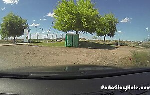 Porta gloryhole 18 yr old sucks strangers cocks
