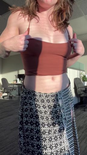 A little risky going commando at work