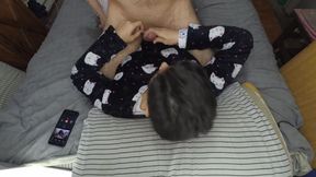Handjob and Cum Mouthful Before Bed
