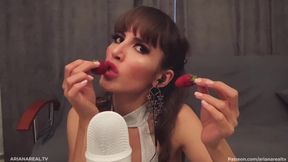 Enjoy Erotic Asmr With Strawberry