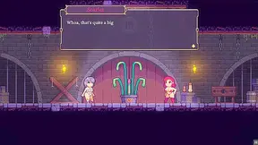 Scarlet Maiden gets pleasured by dungeon plants with a thrilling squirt experience