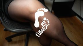 Teasing JOI in nylons and flats