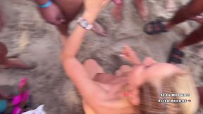 baisee par 2 voyeurs et bukkake a la plage : 21 ejacs voici pour ce jour la ...