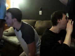 Lustful gay friends show off their amazing blowjob skills