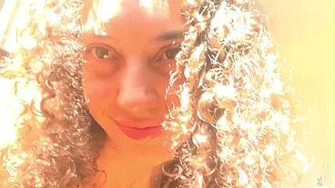 I touch my pussy in the window for the neighbor - Nati Camargo