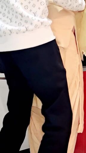 Desi housewife ki chudai ki kitchen me salwar utar kar   Clip 1