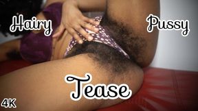 Ebony Hairy Pussy Tease Non Stop Talking 4K