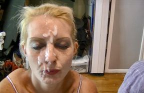 Hot Blonde Ava Hughes Gets A Big Facial