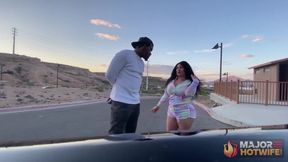 Jogging Hotwife Car Ride