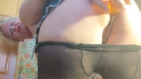 Play in pantyhos for fan and send it to him