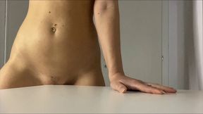 Humping Table Corner Till She Have Orgasm