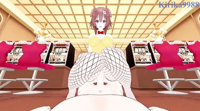 rides hard in the casino cumshot overload