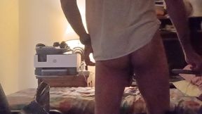 cute black ass gay drops shorts and pants and uses booty toys