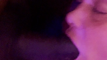 Look at My Precious Black Cock Cum From My Gumjob
