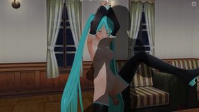 3D Hentai Bound Hatsune Miku gets fucked