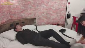 Tickle men first vídeo Jack for the new beautiful model Dafne part 1 (New Year Surprise)