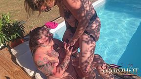 duo lesbien torride avec maureen : strap-ons, double gode et squirting intense