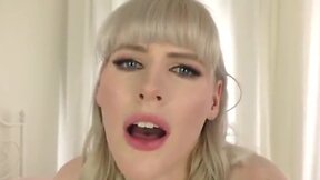 Blond she-male goddess pounded by bbc part 1