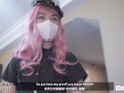 Sex Police Fall into my Trap Got restricted on the Swing and Fucked! Creampie!