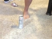 Squashing objects with my strong, hairy feet