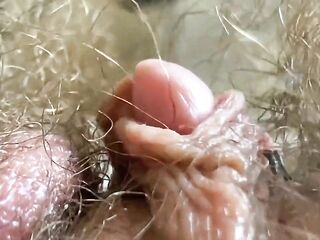 Extraordinary close-up big clitoris vagina rectal hole mouth giantess fetish movie scene bushy body!