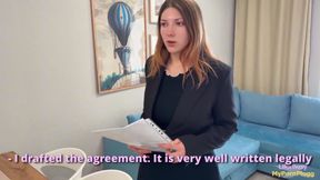 I fucked a real estate agent hard because she overcharged for her services