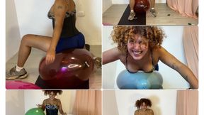 exercise with balloons