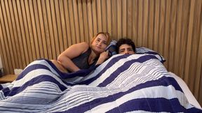 My Stepmom Has Nightmares and I Accompany Her in Her Bed with My Big Cock in Her Ass