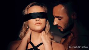 Romantic sensual sex with a hot Blonde Chloe Rose in black lingerie