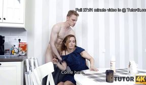 TUTOR4K. Woman had been a bad math tutor and pussyfuck is her fucked