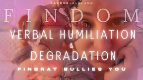 Findom Verbal Humiliation & Degradation — FinBrat Bullies You