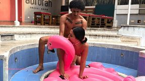 Kym G’s Pool Sex on Inflatable Flamingo HD (1920x1080)