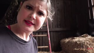 AuntJudysXXX - Fucking your mom Stepmom Aurora into the Barn (pov)