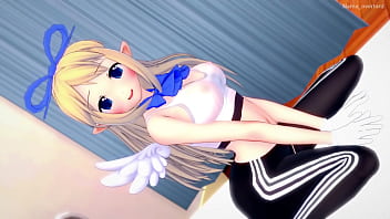 Flonne (Disgaea) mojo su ropa, se divierte vistiendo un atuendo deportivo