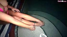 Skinny-Dipping Slut Gets A Creamy Mess Left In Her Twat - Delilah Dagger